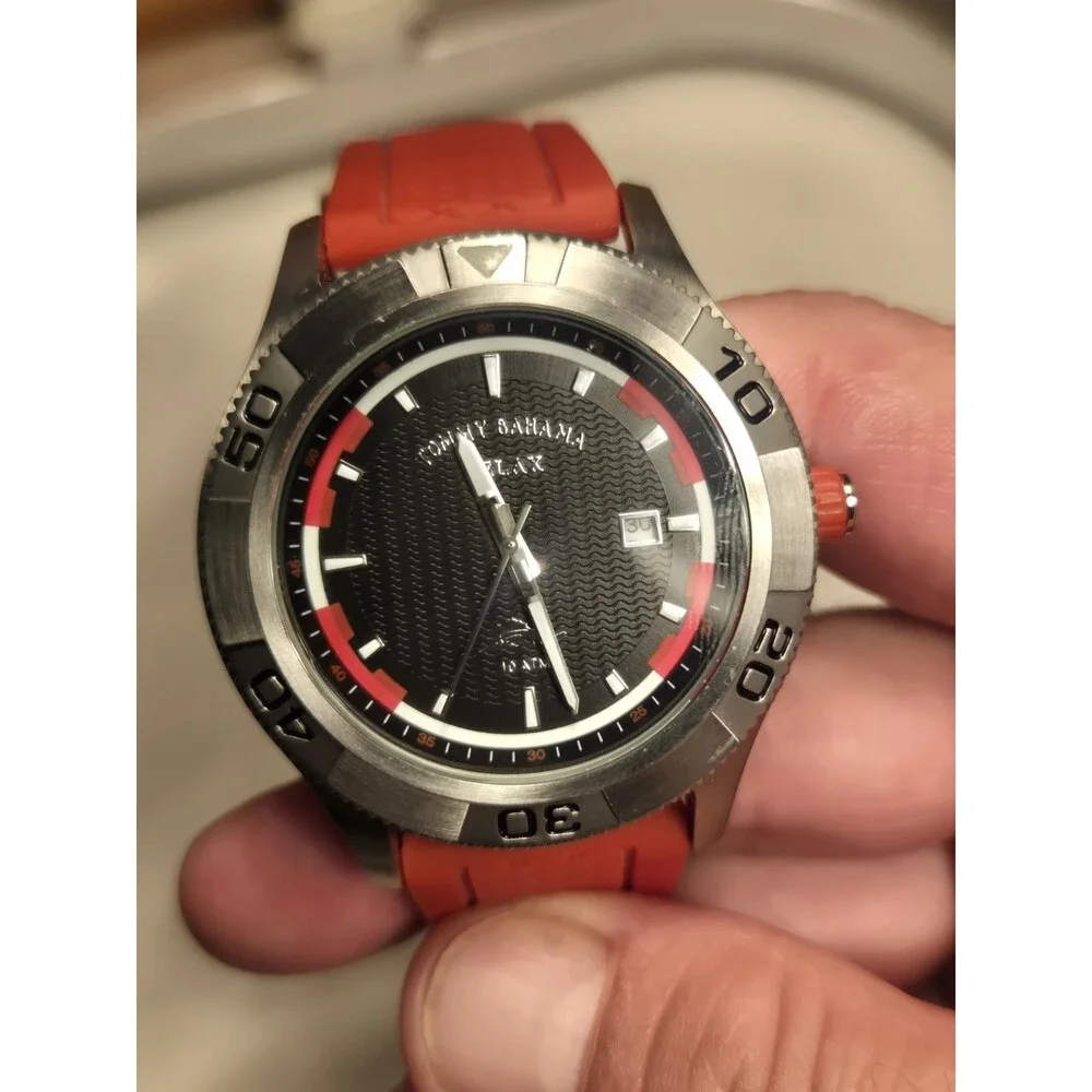 TOMMY BAHAMA RELAX TB RLX1187  DIVER WATCH 330. New With Box + Papers